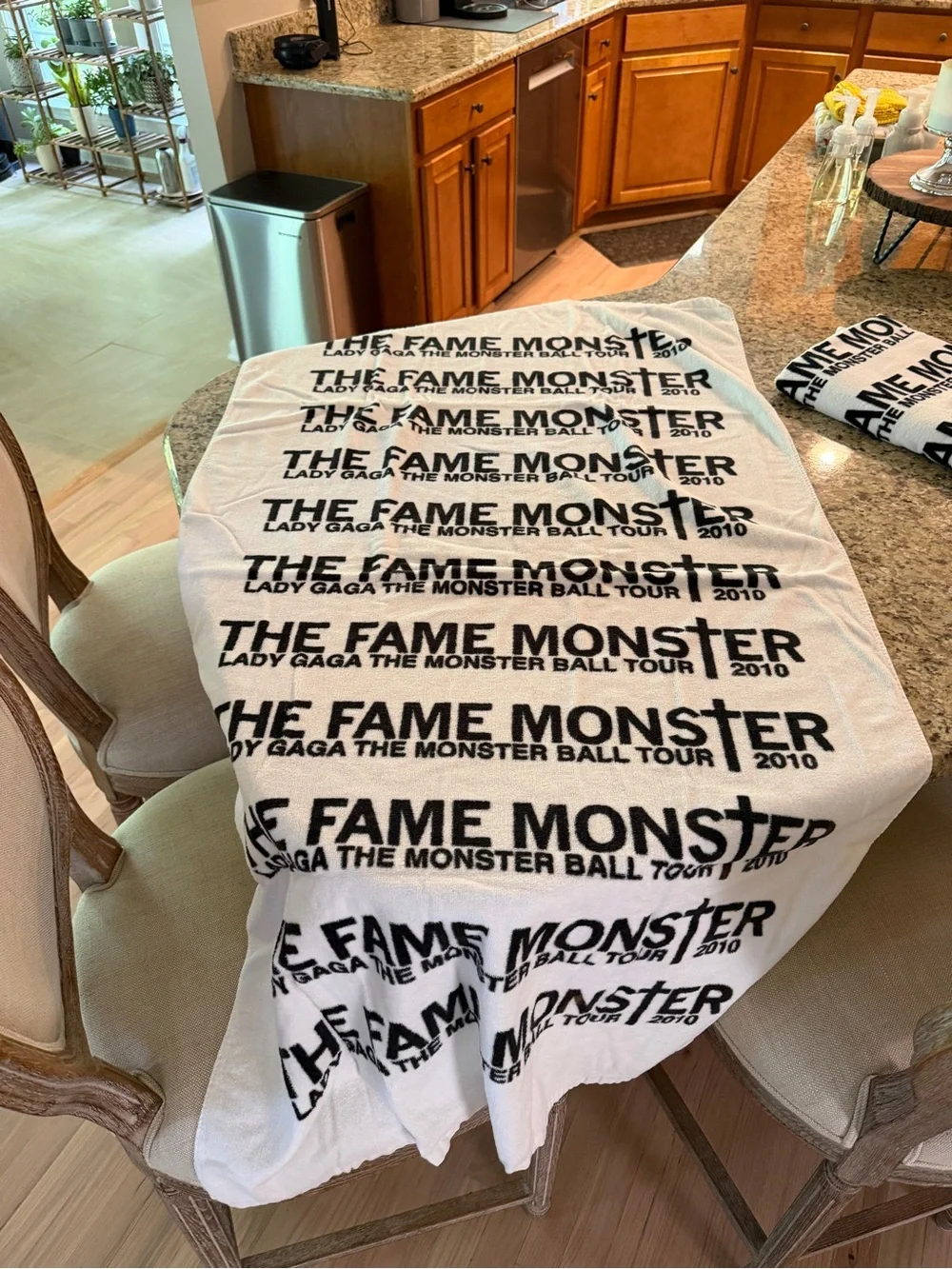 Set of 2 Lady Gaga Beach Towels - The Fame Monster Ball Tour 2010